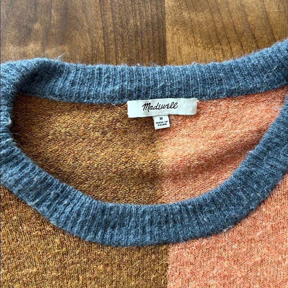 Madewell Westlake Retro Colorblock Wool and Alpaca Pullover Sweater - Picture 4 of 6